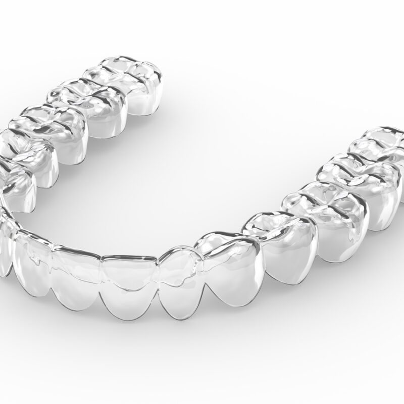 3d render of invisalign removable retainer